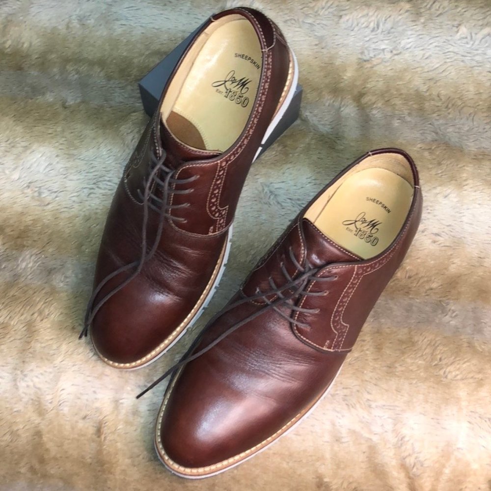 Men's Johnson & Murphy Brown Leather Shoes Size 11